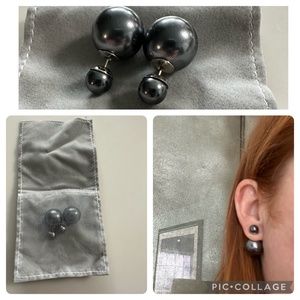 Christian Dior Faux Pearl Tribales Earrings